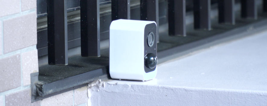 ベランダに設置した屋外カメラの写真