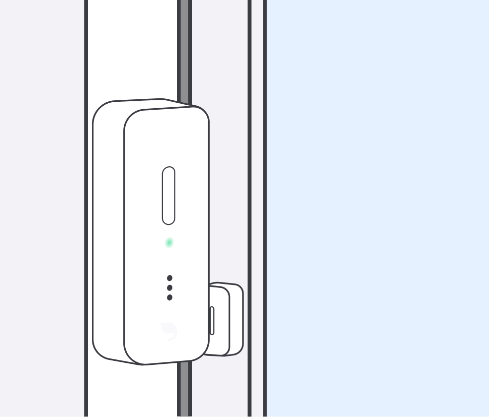 窓の開閉を確認する取り付け例