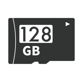 microSDカード128GBのイラスト