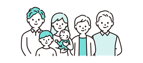 家族のイラスト